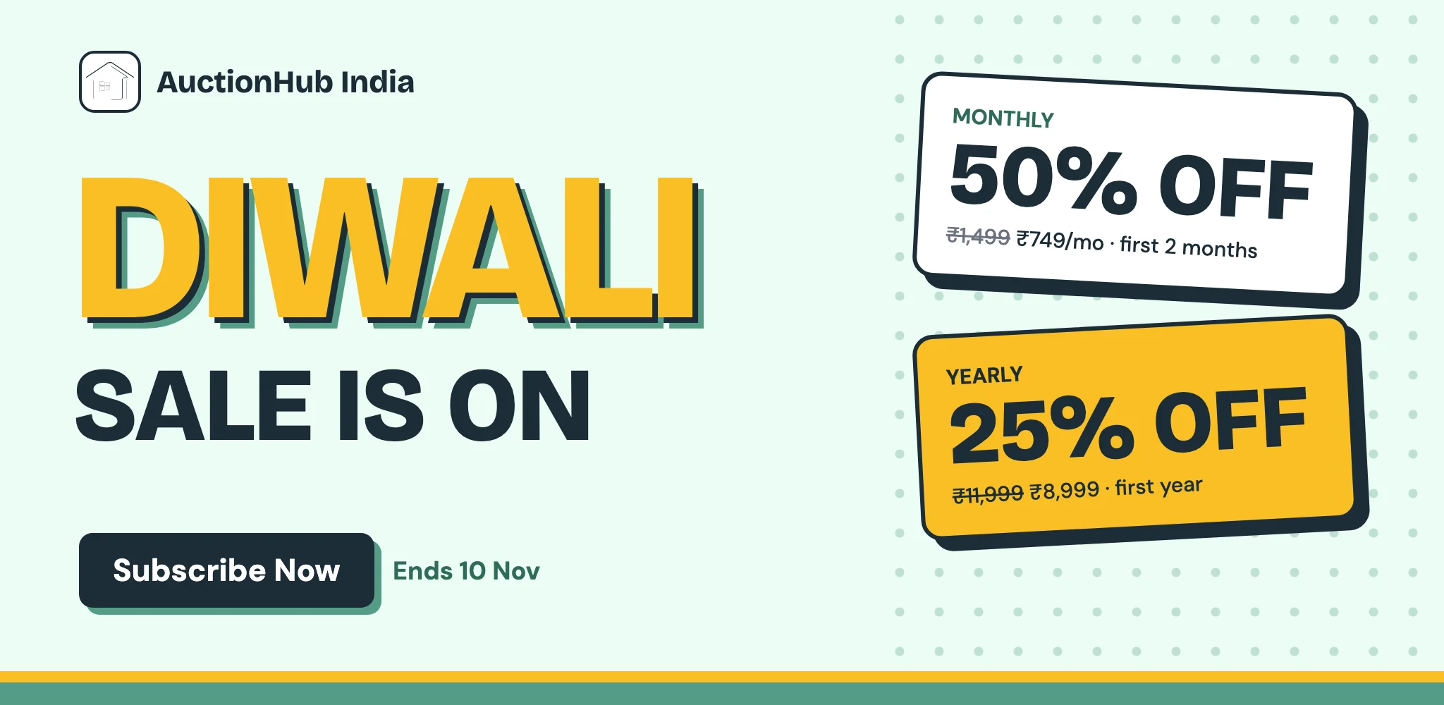 DIWALI OFFER – 50% OFF